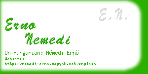 erno nemedi business card